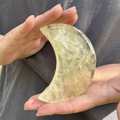Citrine Moon Carving