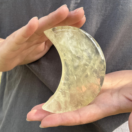 Citrine Moon Carving