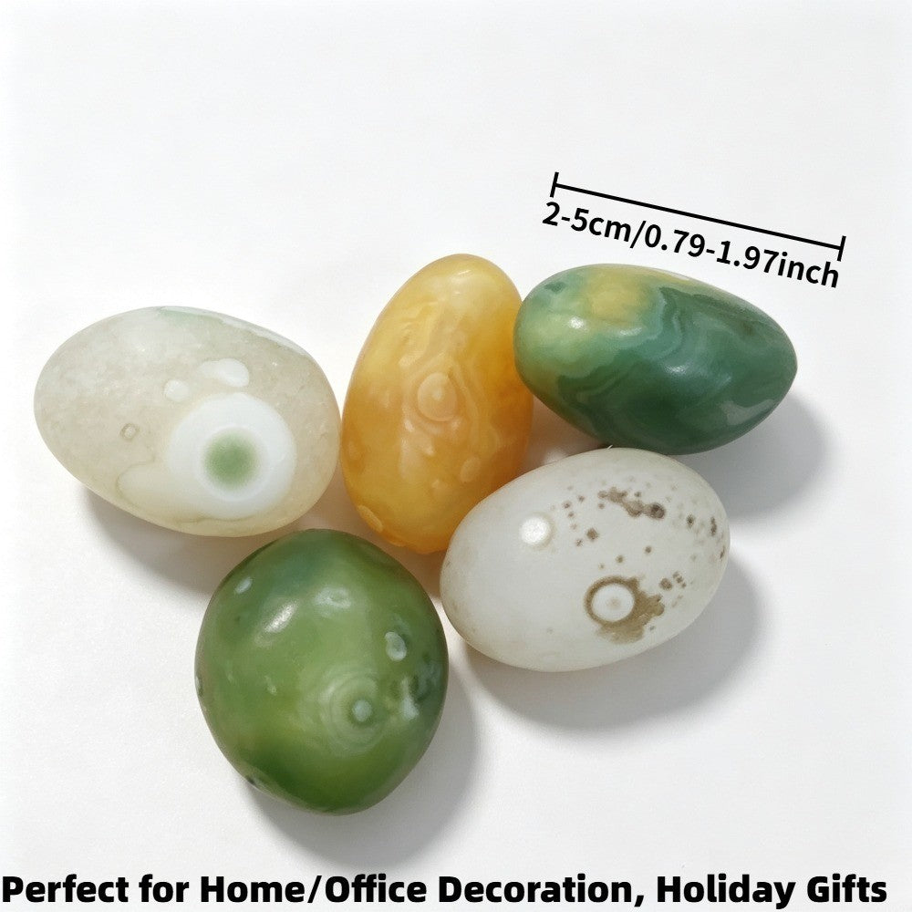 Natural Eye Agate Tumbled Stones  for Decor