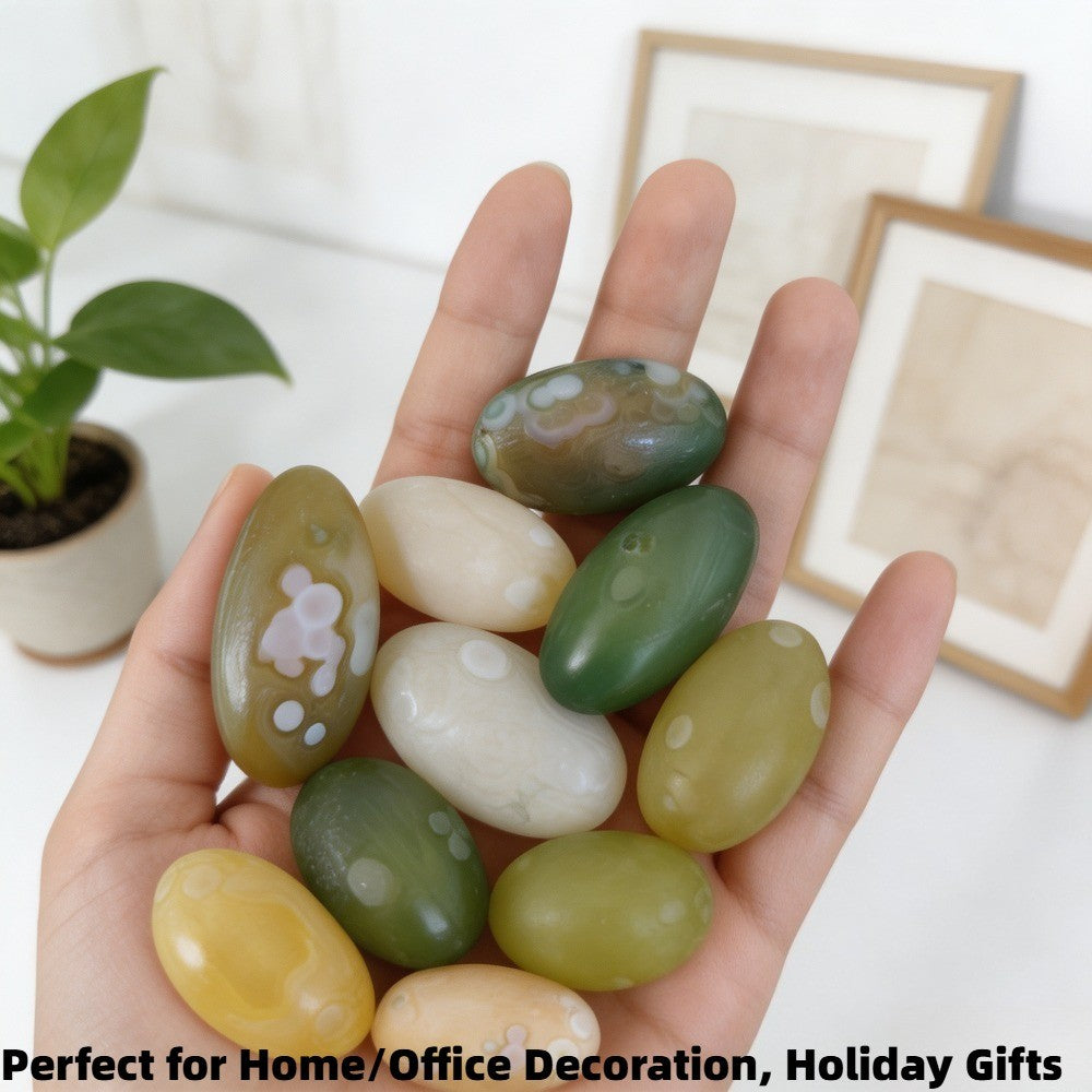 Natural Eye Agate Tumbled Stones  for Decor